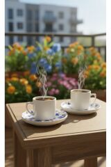 ŞIK TASARIM FARKLI DESENLİ 2 Lİ TÜRK KAHVESİ FİNCAN SETİ... ÇEYİZLİK - HEDİYELİK - GÜNLÜK