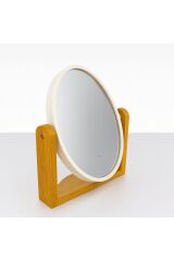 BAMBU AYAKLI OVAL- DİKDÖRGEN AYNA(20 CM BOY-18 CM EN ) MAKYAJ,GÜZELLİK, HEDİYELİK EŞYA EV OFİS ODA
