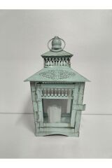 NOSTALJİK YAPAY IŞIKLI FENER ( 24 CM BOY, 14 CM EN )