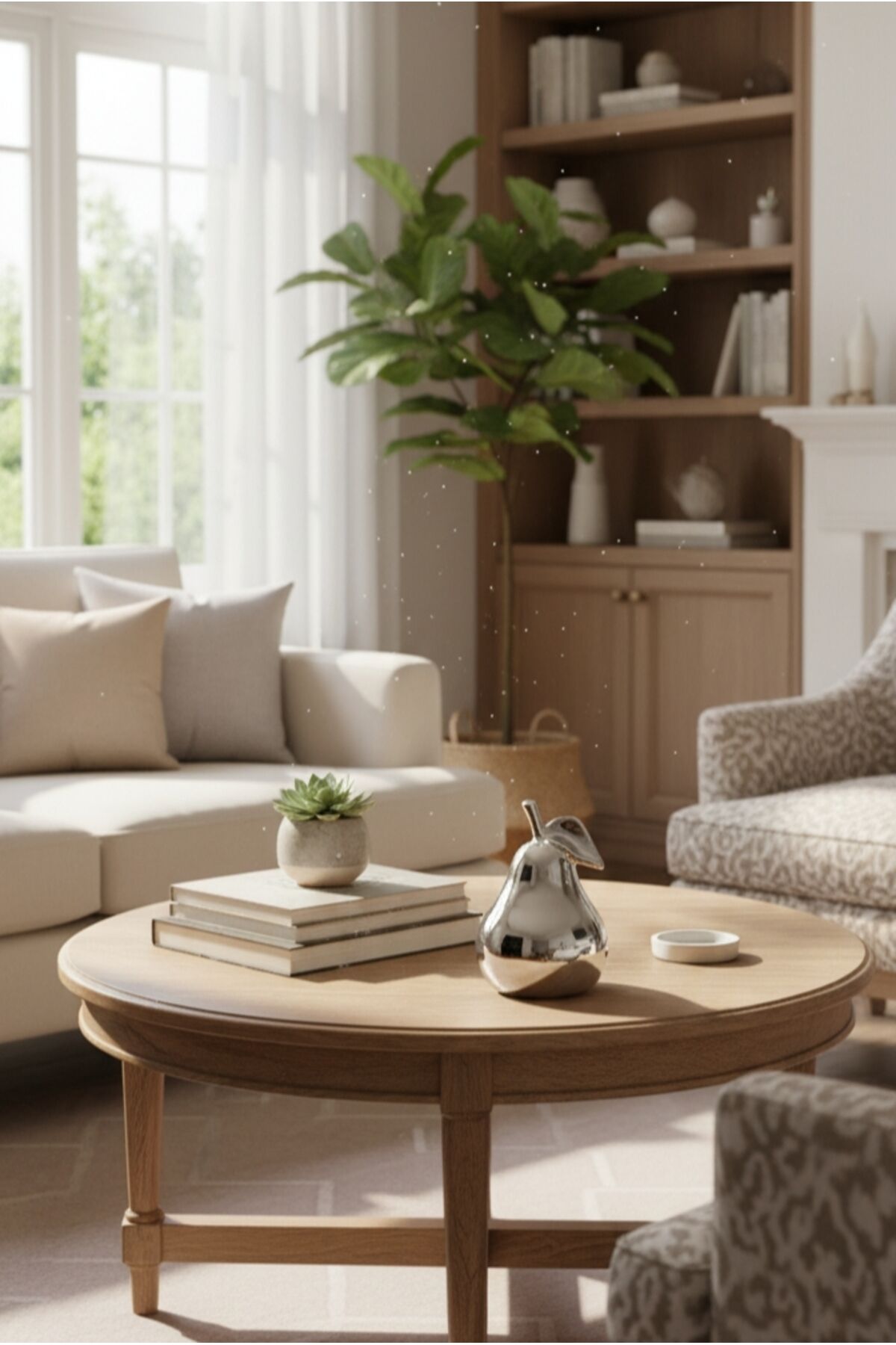 Dekoratif Armut Biblo Gümüş ( Büyük Armut 14 Cm Boy,8 Cm En) Tek Adet