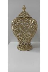ALUMİNYUM DÖKÜM DEKORATİF OBJE KÜP (GOLD, GÜMÜŞ (39 CM )