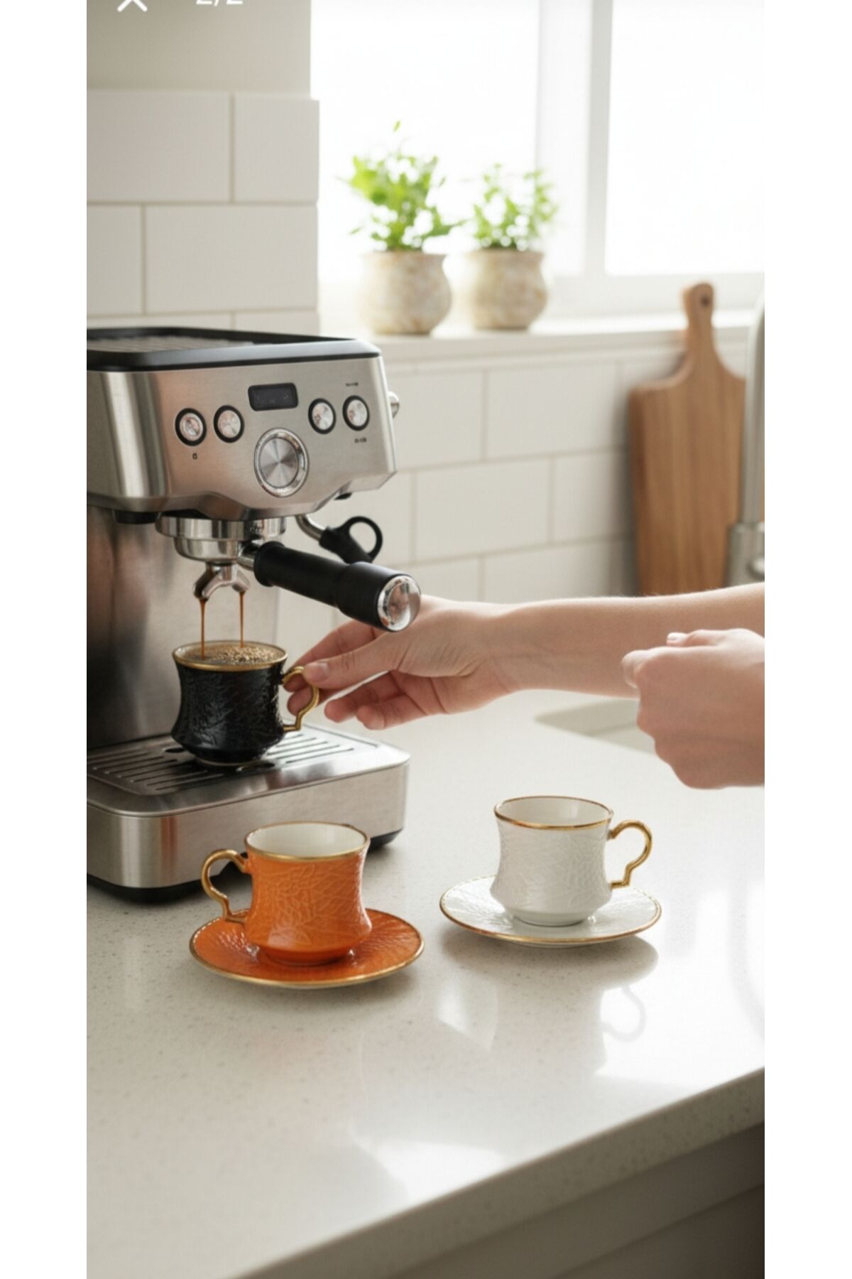 ŞIK TASARIM RENKLİ 6 LI KAHVE FİNCAN SETİ. EV,OFİS, HEDİYELİK, ÇEYİZ