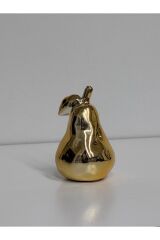 Dekoratif Armut Gold (küçük Armut 10 Cm Boy, 6 Cm En ) Tek Adet
