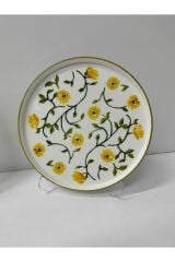 SERAMİK 6 KİŞİLİK 14 PARÇA ŞIK TASARIM PAPATYALI KAHVALTI TAKIMI. ÇEYİZ HEDİYELİK MUTFAK SOFRA