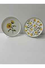 SERAMİK 6 KİŞİLİK 14 PARÇA ŞIK TASARIM PAPATYALI KAHVALTI TAKIMI. ÇEYİZ HEDİYELİK MUTFAK SOFRA