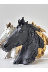 Modern Tasarım Dekoratif At kafası biblo (25*25) ev ofis hediyelik çeyiz lüxs dekor