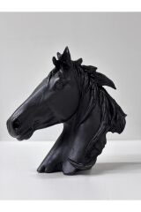 Modern Tasarım Dekoratif At kafası biblo (25*25) ev ofis hediyelik çeyiz lüxs dekor