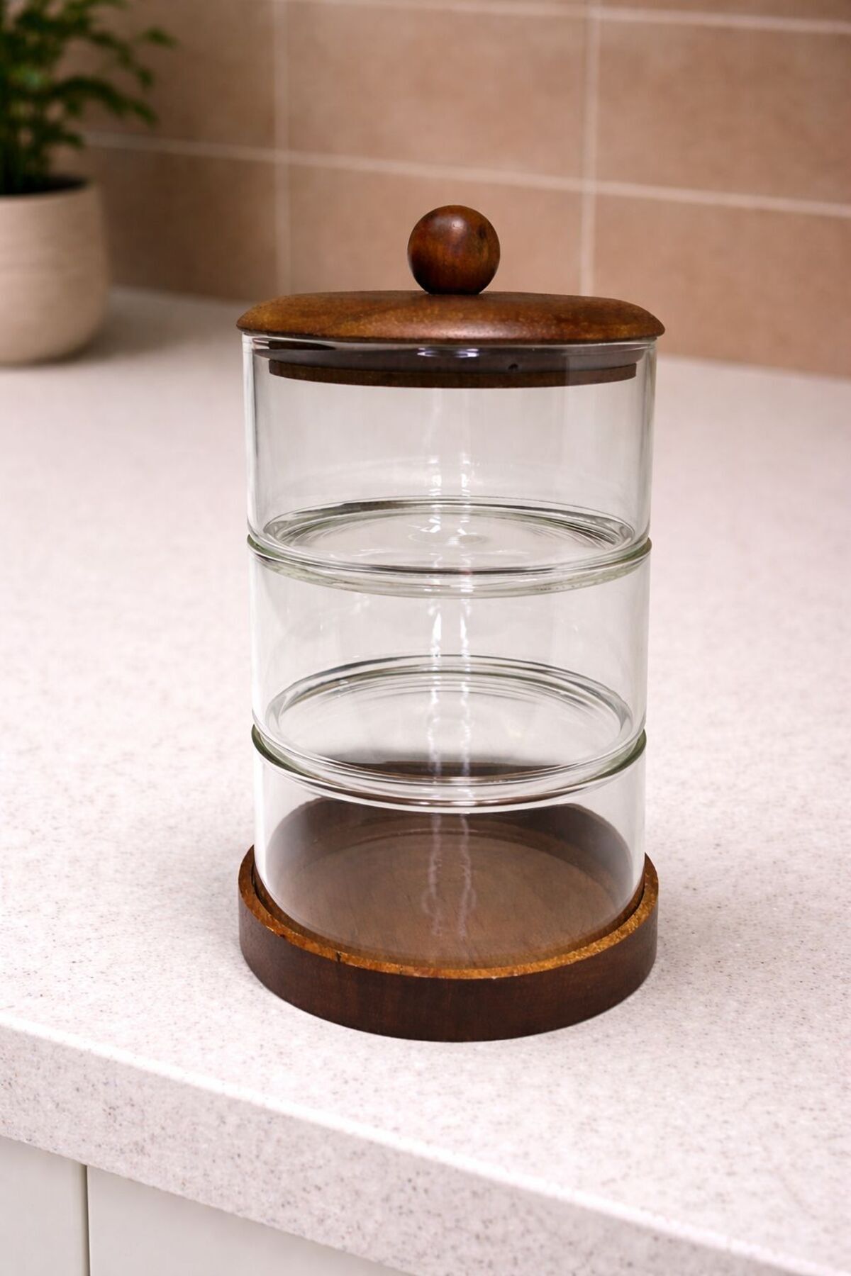 AKASYA KAPAKLI 3 KATLI CAM ŞEKERLİK