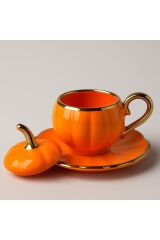 AROW MARKA BAL KABAĞI GÖRÜNÜMLÜ KAPAKLI PORSELEN 6 KİŞİLİK FİNCAN