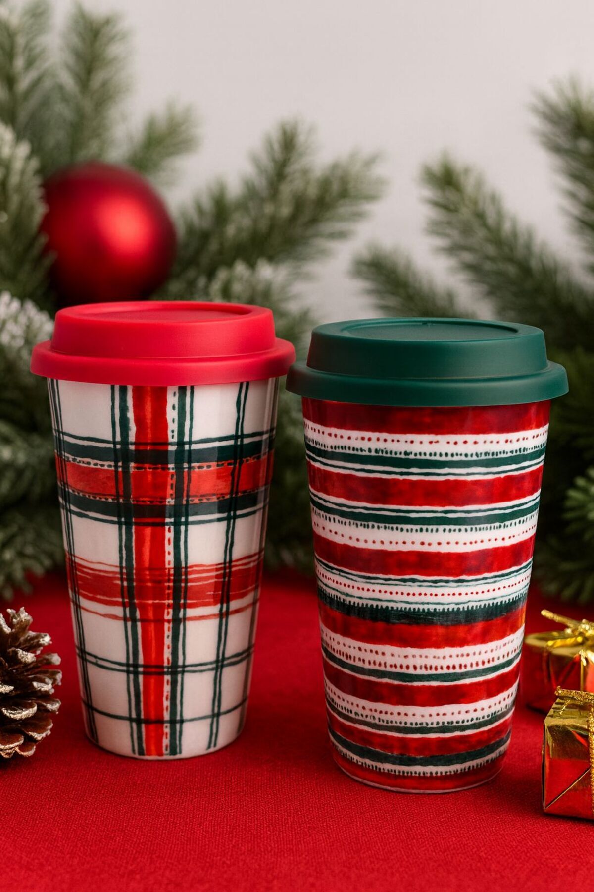 ACAR MARKA PORSELEN YÜKSEK KALİTE SLİKON KAPAK 2Lİ KUPA