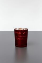 YENİ YIL TEMALI BARDAK MUM - MERRY CHRİSTMAS