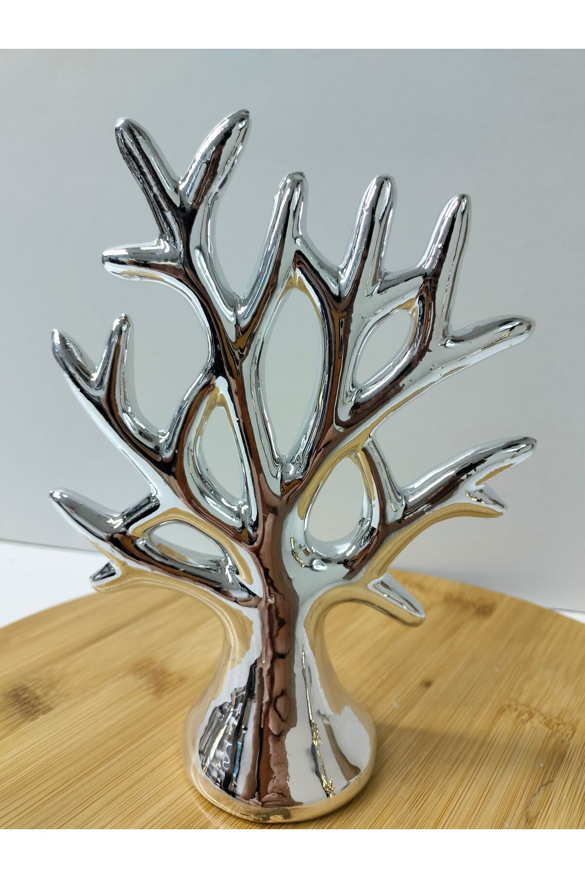 SERAMİK ŞIK YAŞAM AĞACI DEKORATİF OBJE AKSESUAR HEDİYELİK ÇEYİZ- EV ÜRÜNÜ-16 CM BOY-14 CM EN