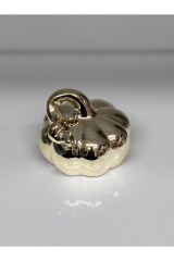 Tek Adet Gold Dekoratif Şık Obje Bal Kabağı (büyük 9 Cm Boy-7 Cm En ) Altin