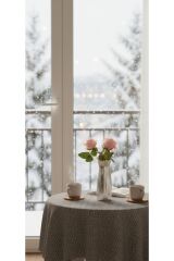 CAM GOLD-GÜMÜŞ KAPLAMA ŞIK TASARIM VAZO(24 CM)SALON ODA OFİS ÇEYİZ HEDİYELİK(ÇİÇEK DAHİL DEĞİL) Gümüş