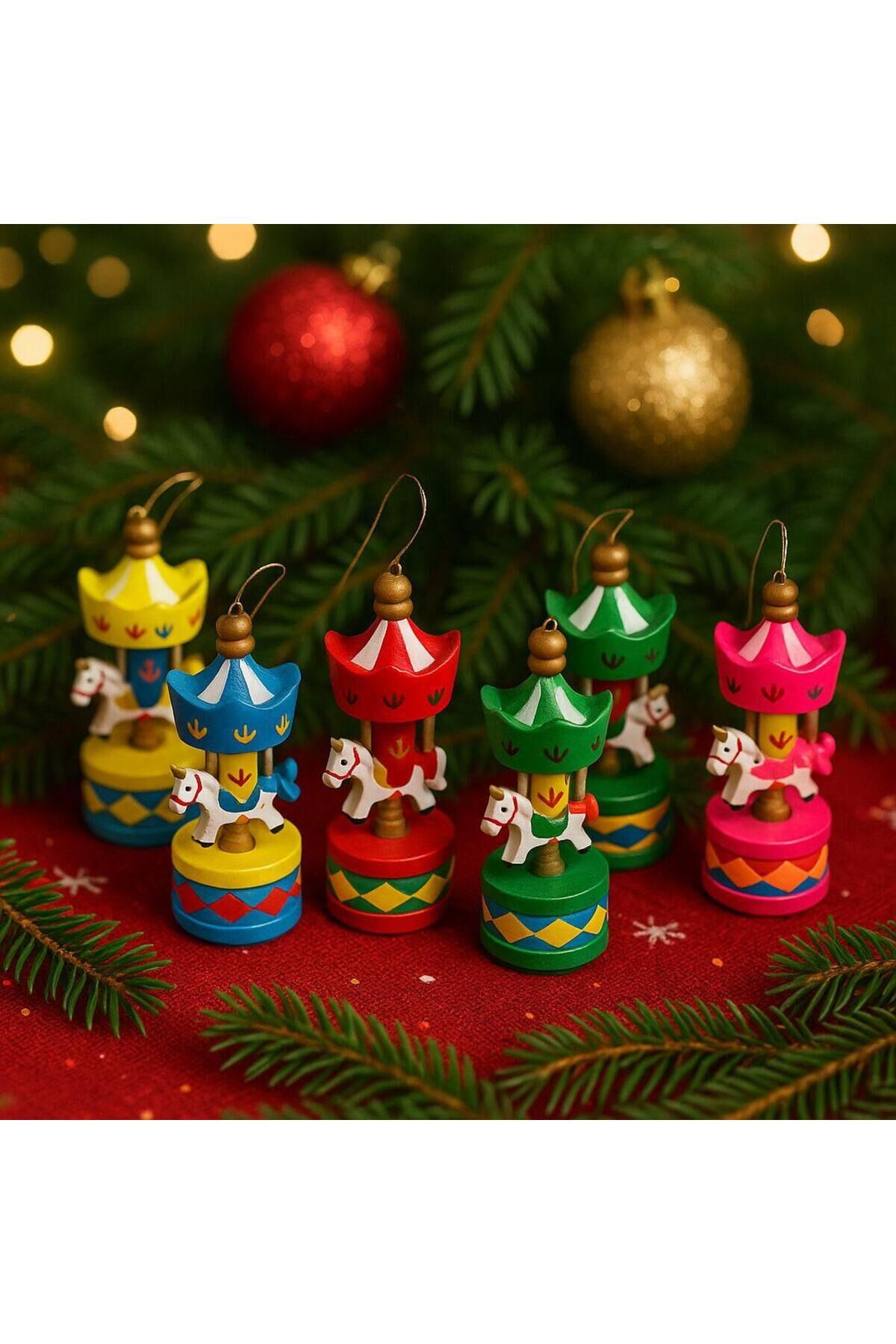 TASARIM KUTU 15 Lİ YENİ YIL SÜSÜ ( NOEL - YENİ YIL HEDİYESİ Kırmızı