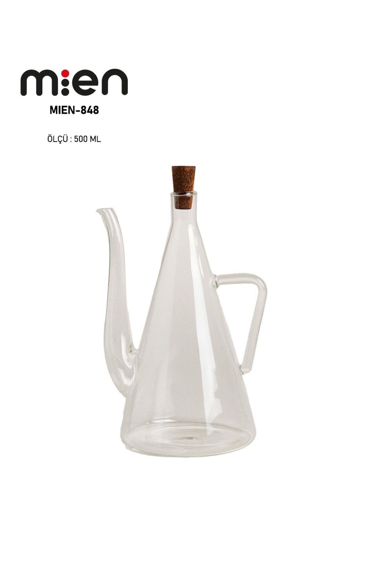 AKASYA TIPALI CAM YAĞDANLIK 500 ML MİEN-1J10 Şeffaf